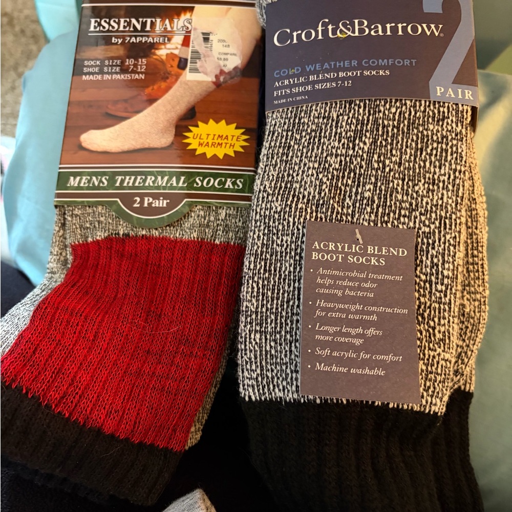 Men’s athletic and thermal socks new